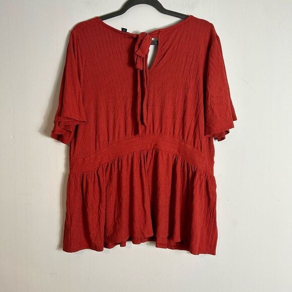 Torrid pointelle rib v-neck babydoll top 3XL - Picture 5 of 8